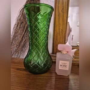 Vintage Green Glass Vase